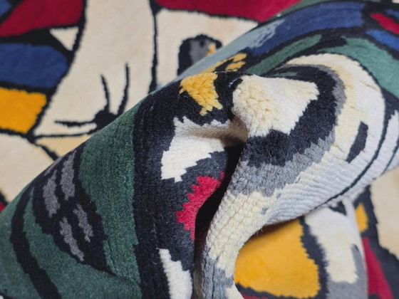 Handgeknoopt wollen tapijt – geïnspireerd op Fernand Léger, moderne kunst, 275x200cm – Vloerkleden en tapijten (photo 8 of 9)