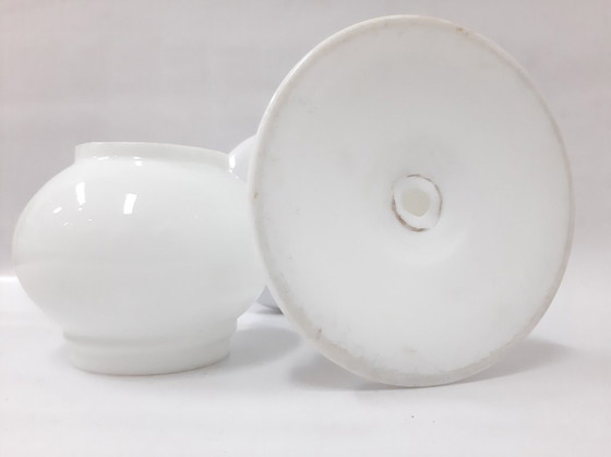 Image 1 of Lampada a olio francese antica in porcellana