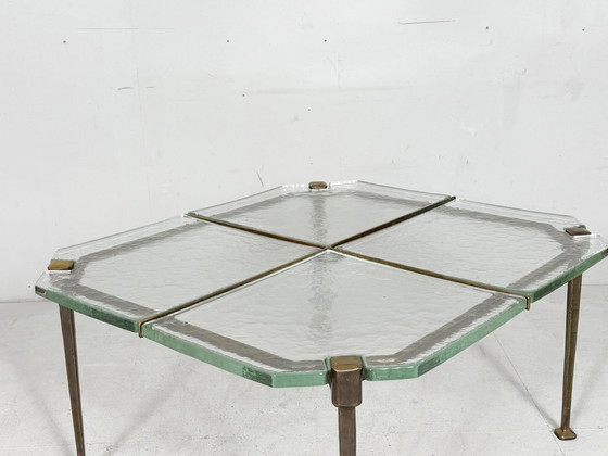 Image 1 of Brutalist side table/coffee table from the 1980s by Lothar Klute, Germany.