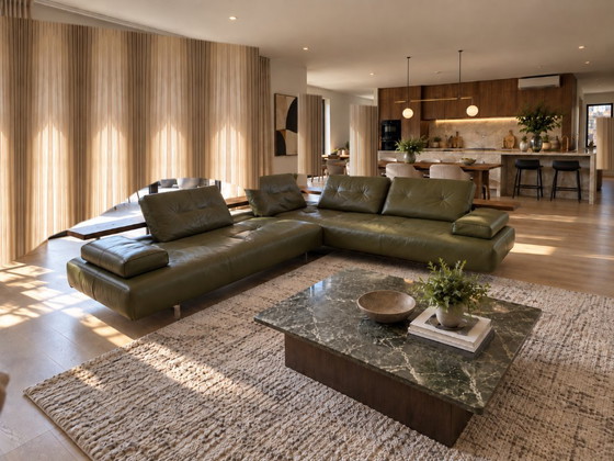 Grande divano di design in vendita. Quasi come nuovo! – Rolf Benz, Divani angolari, Pelle, Metallo (photo 3 of 5)