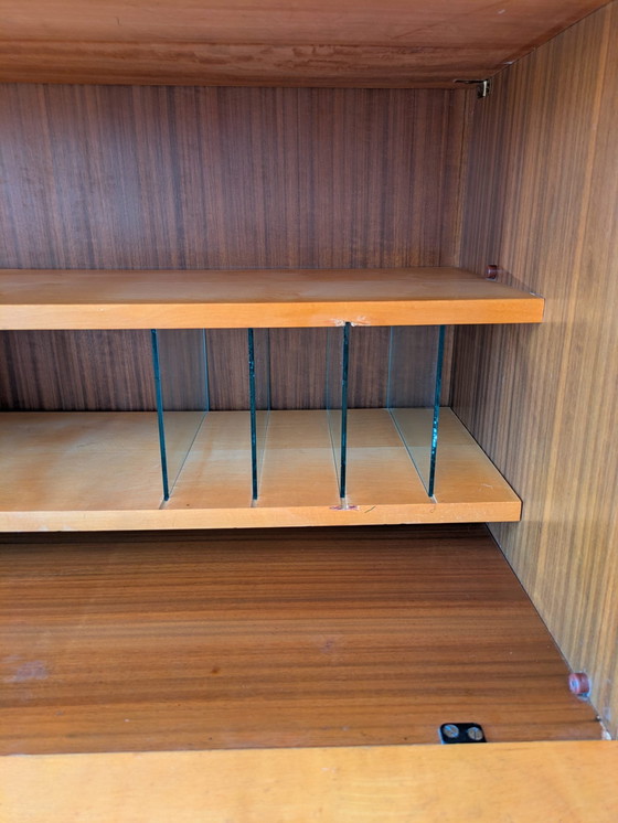 Image 1 of Vintage teakhouten highboard, secretaire 