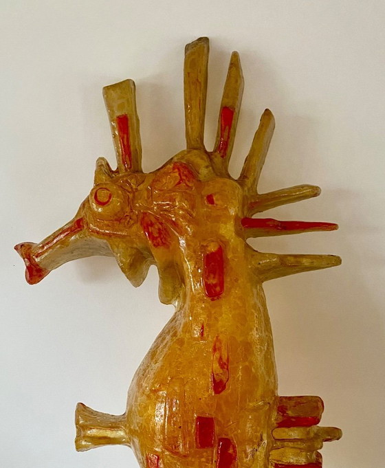 Image 1 of Escultura firmada "Caballito de mar" – Matius, Francia, ca. 1970