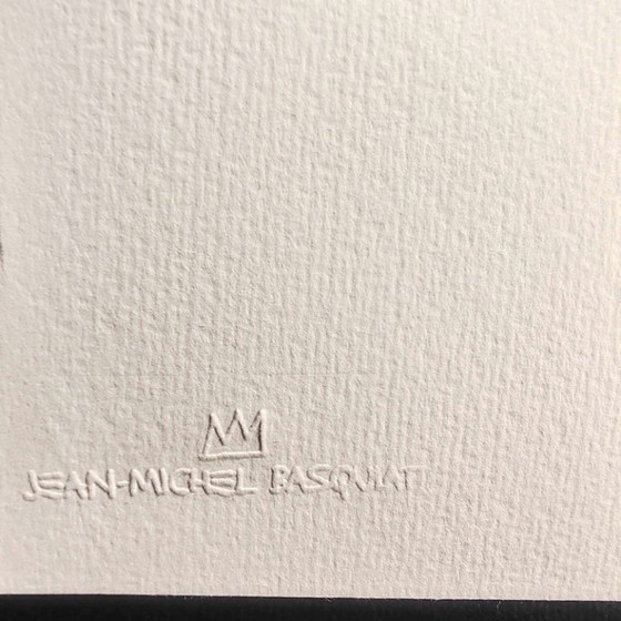 Image 1 of Lithographie en édition limitée de Jean-Michel Basquiat, numérotée au crayon.