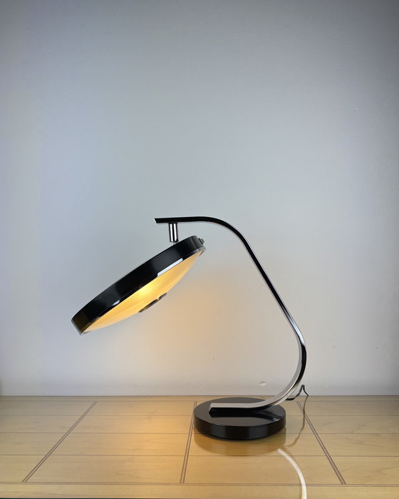 Image 1 of Brutalist Fase 520C Table Lamp by Luis Pérez de la Oliva 1960s-1970s Desktop Lamp Mid-Century Space Age Industrial Design Spain