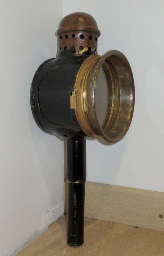 Antique Candle Stagecoach Carriage Cabriolet Lantern 19th Century – Decorative Objects, Glass, Metal (photo 2 of 5)