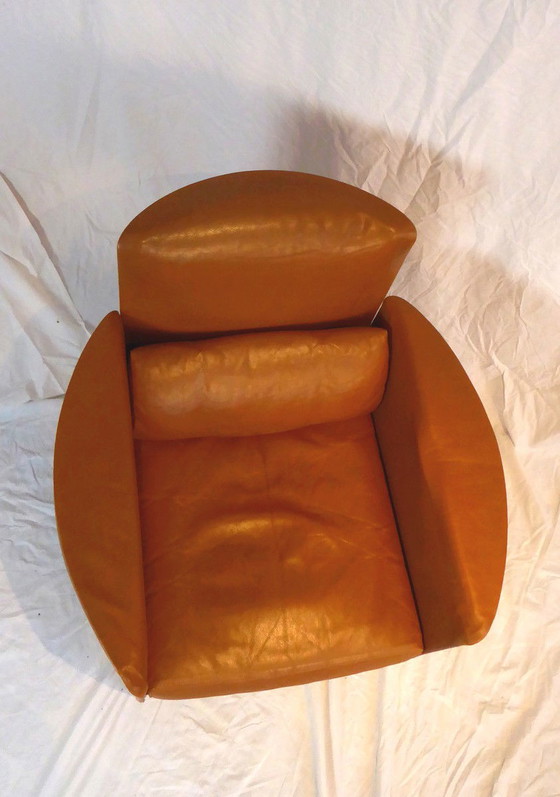 Image 1 of Cognac leather  club armchair