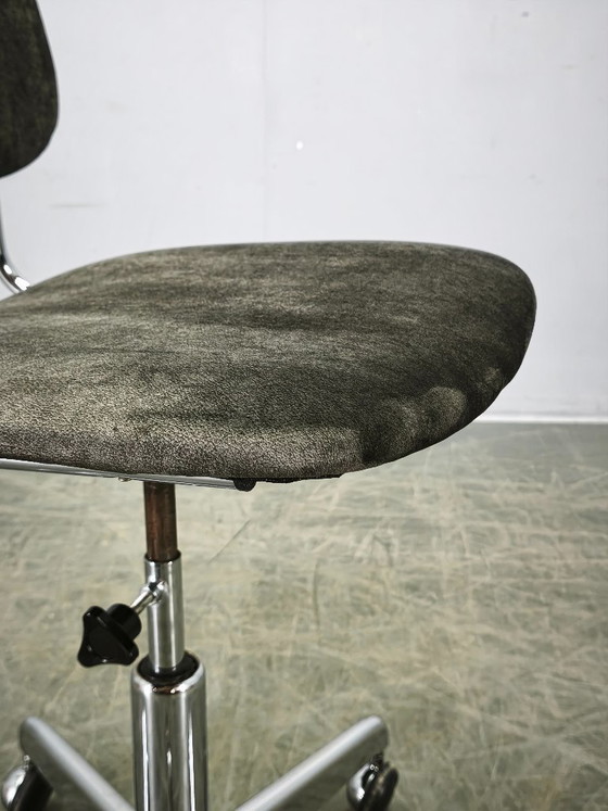 Image 1 of Italienischer Drehstuhl mit Chromfuß, 1970er Jahre