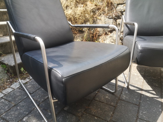 Fauteuils en cuir KOINOR, lot de 2 | Design Bauhaus | Excellent état – Leather, Chrome (photo 6 of 13)