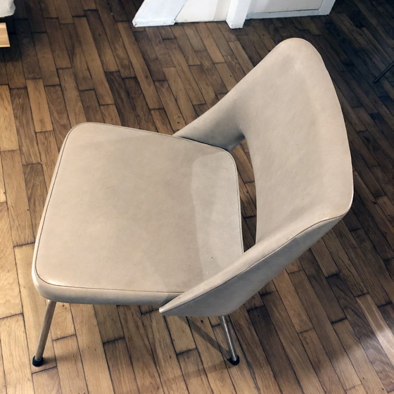 Image 1 of Poltrona vintage • Cromata • Similpelle beige • 1970
