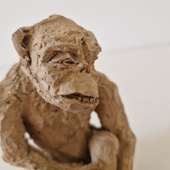 Image 1 of C Evers Vintage Sculpture Statue Monkey