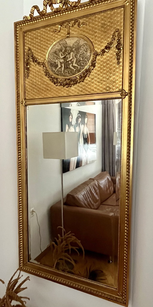 Gilded Louis Seize mirror (1880-1890).
