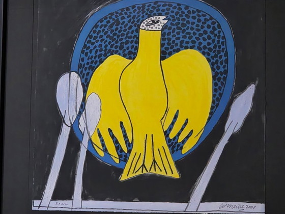 Image 1 of Corneille - Woman with Dove - E.A 3/10 - 2001 - Hand signed