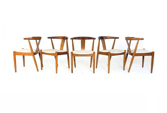 Image 1 of 5X Vintage Dining Chair Dyrlund '70s