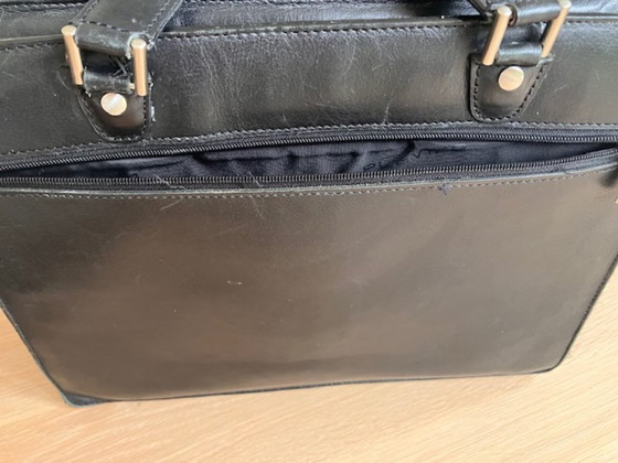 Sac de travail en cuir noir pour femme (Plevier) – Sacoches pour ordinateur, Leather (photo 7 of 8)
