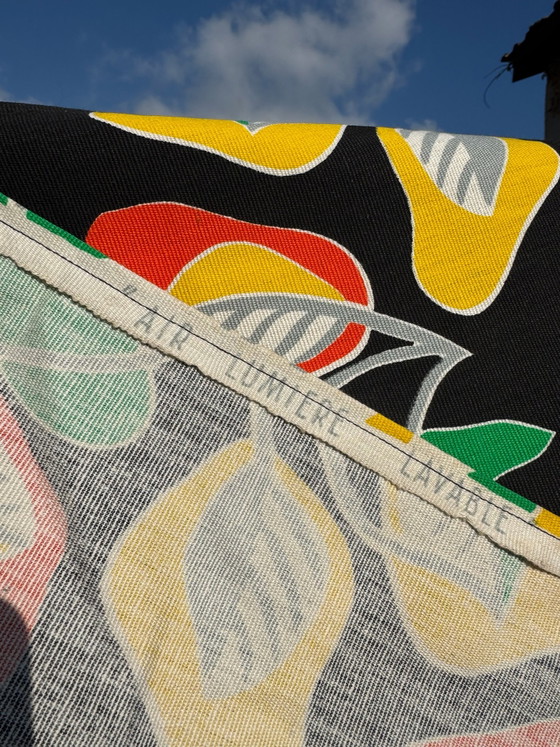 Colorful 70s Pop Curtains, Wall decoration, Cotton, Multi Color (photo 7 of 15)