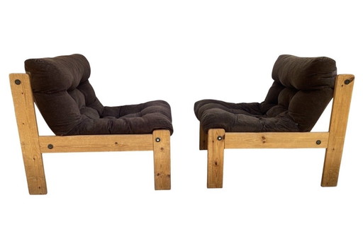 Coppia di poltrone vintage "Neapel" - circa 1960, tessuto 100% cotone