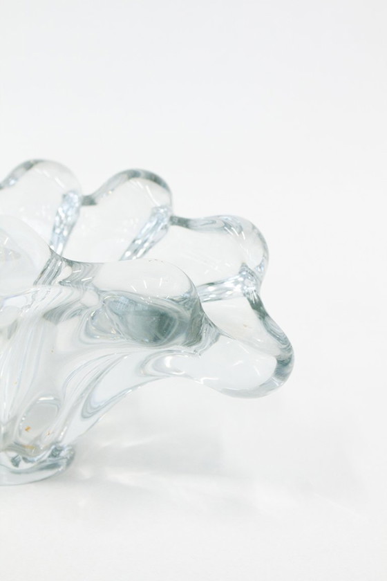 Image 1 of Coupe en verre d'art à l'uranium de Vannes-le-Châtel des années 60