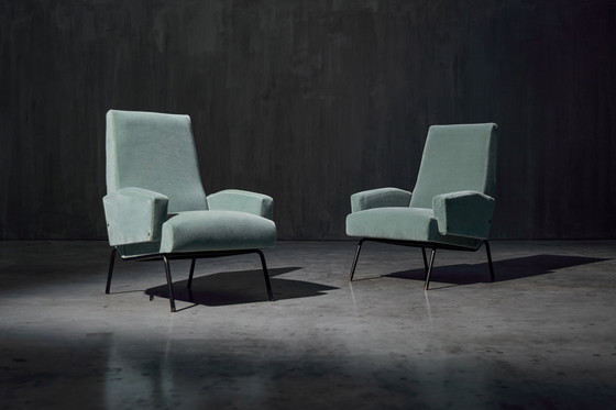 Image 1 of Mid Century Modern Lounge Chairs im Stil von Gastone Rinaldi, Italien, 1950er Jahre