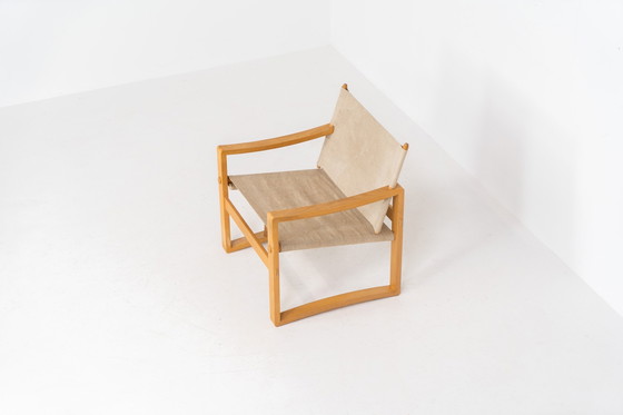Image 1 of Safari stoel van Børge Jensen voor Bernstoffmoinde Møbelfabrik (Denemarken, jaren 1970).