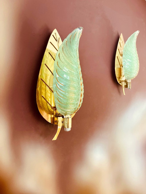 Unique Set of Barovier & Toso wall lamps