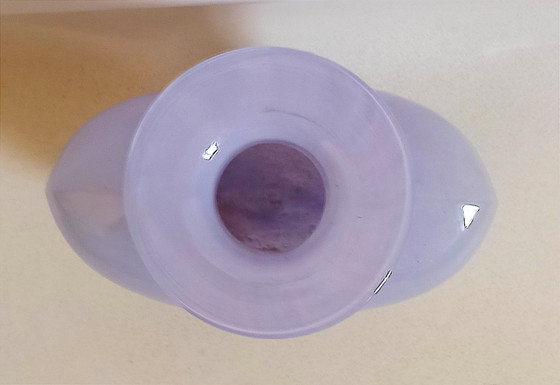 Image 1 of Bleu Lavande Vase 1980s by Kjell Engman Height 24.5 cm