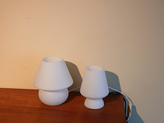 Image 1 of Set Mushroom Lampjes – 1980’s - Vintage