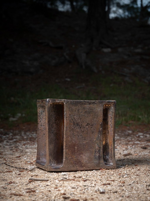 sculptural table lamp, "block" model