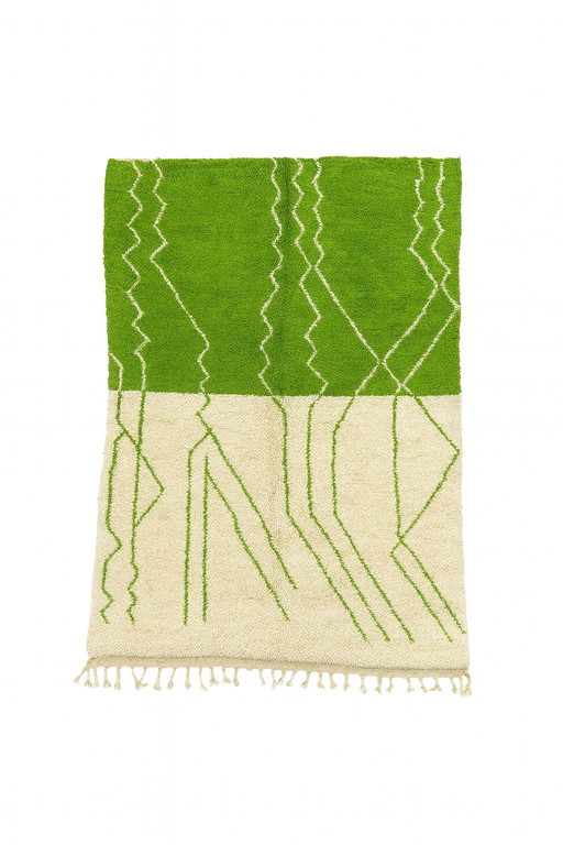 Authentischer handgeknüpfter Berberteppich – Atlaswolle – 300 x 200 cm