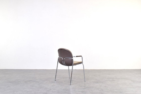 Chaises allemandes vintage de Wilkhahn, années 1980, lot de 8. – Chaises de salle à manger, Chrome (photo 6 of 15)