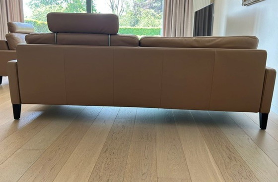 Image 1 of Splendido set Rolf Benz EGO – Pelle beige di alta qualità