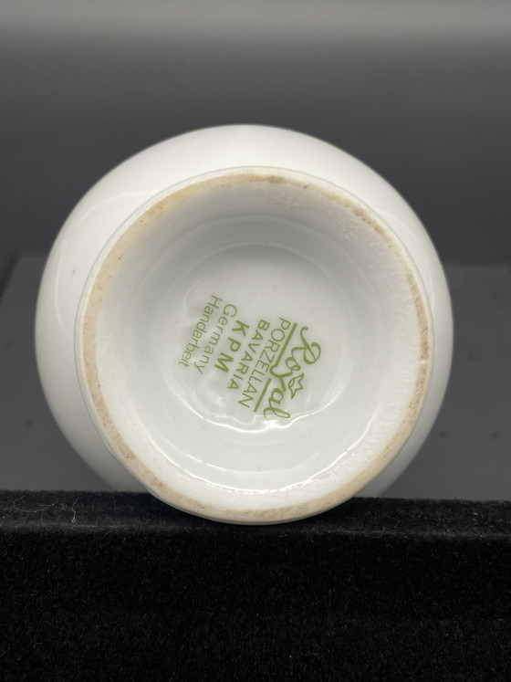Vintage vaas met oor Royal Porzellan Bavaria KPM met groen bloemendecor – Vazen, Porcelain (photo 7 of 8)