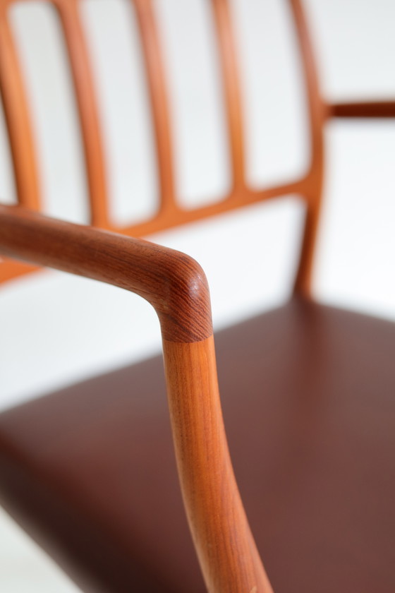 Chair Model 66 Niels Otto Møller, 1960s – Dining chairs, Wood, Skai (photo 3 of 6)