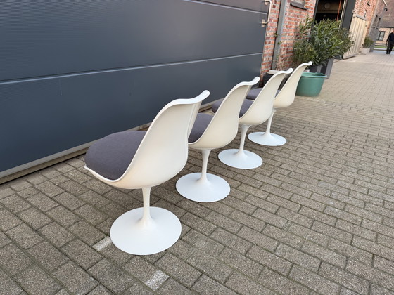 Image 1 of 4x original Knoll Tulip dining chairs by Eero Saarinen