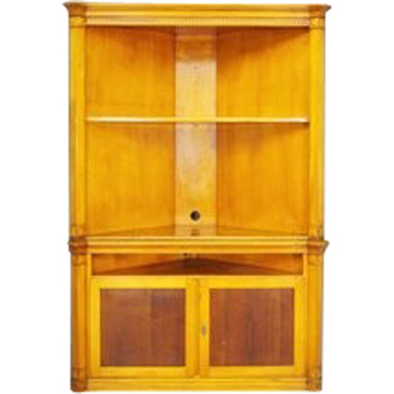 Image 1 of Vintage beechwood corner cabinet, Italy 1980