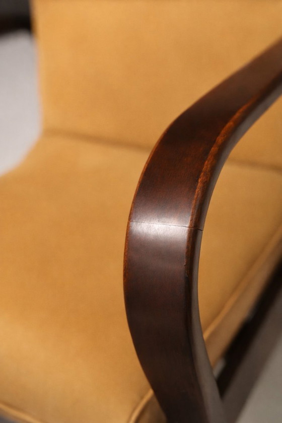 Image 1 of Sessel von Koželka & Kropáček, 1940er Jahre, Silbermedaille – Mailänder Triennale 1946, restauriertes Bugholzgestell