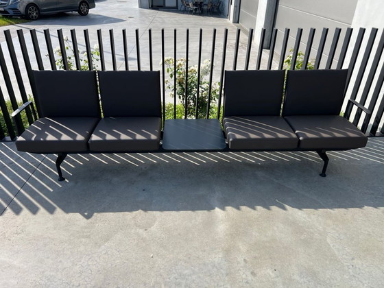 Image 1 of Vitra soft wait lederen bank 