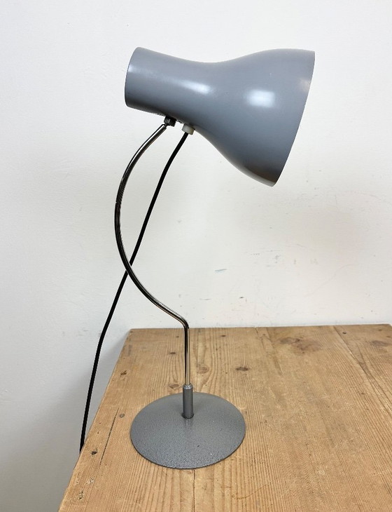 Image 1 of Lampada da tavolo grigia di Josef Hurka per Napako, anni '60
