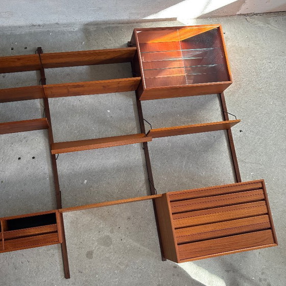 Image 1 of Poul Cadovius Teak Modular Wall System — 4 Columns