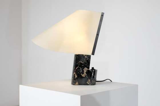 Image 1 of Lampe de table en marbre pour Stilnovo, Italie, années 1970s.