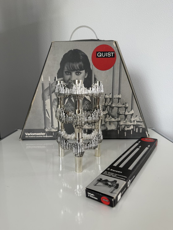3 Quist Nagel Portacandele Argentati Imballo Originale Incl. Candele BMF – Metal, Silver (photo 2 of 9)