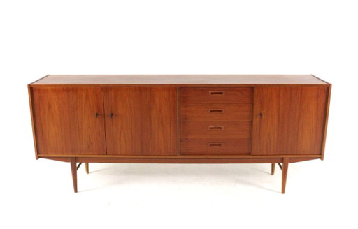 Buffet vintage en teck | 208 cm restauré – dressoirs, Wood