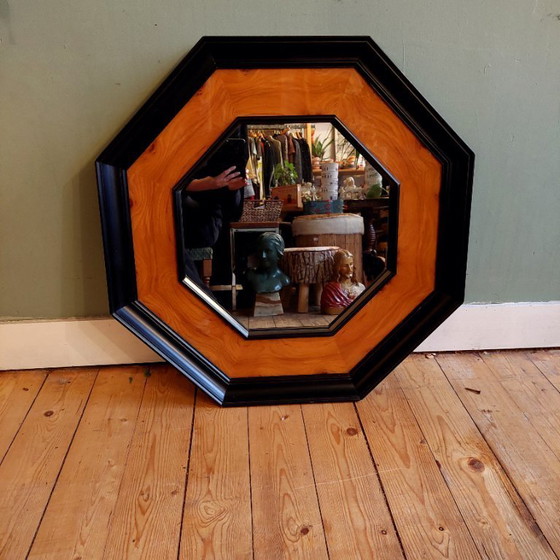 Image 1 of Vintage art deco spiegel van Jean-Claude Mahey 