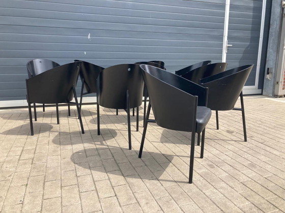 Image 1 of 6 sedie originali nere Costes Driade di Philippe Starck