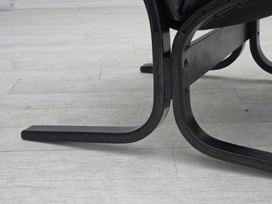 Image 1 of 1970s, Norwegian design by Ingmar Relling, model "Siesta", furniture leather.