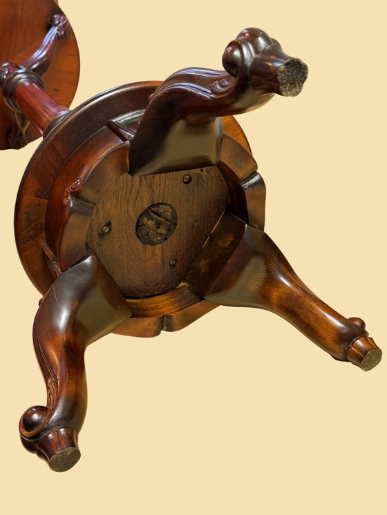 Image 1 of Rare Late Victorian Pedestal in Solid Mahogany | English Masterpiece | 1890–1910