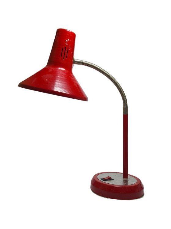 Postmodern Polish Bedside Lamp in Glass and Metal, 1980s – Polam, Table lamps (photo 3 of 8)