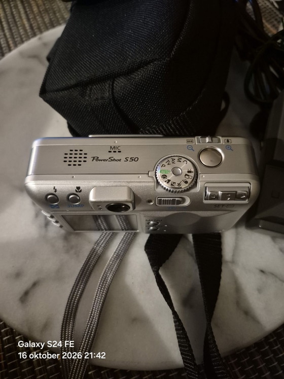 Canon powershot S50 – Fotografie, Metaal, Kunststof (photo 4 of 6)