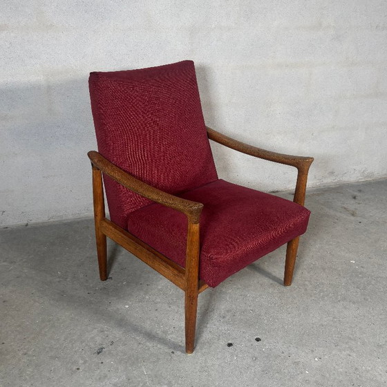 Image 1 of Fritz Hansen lounge stoel Deens design 60's