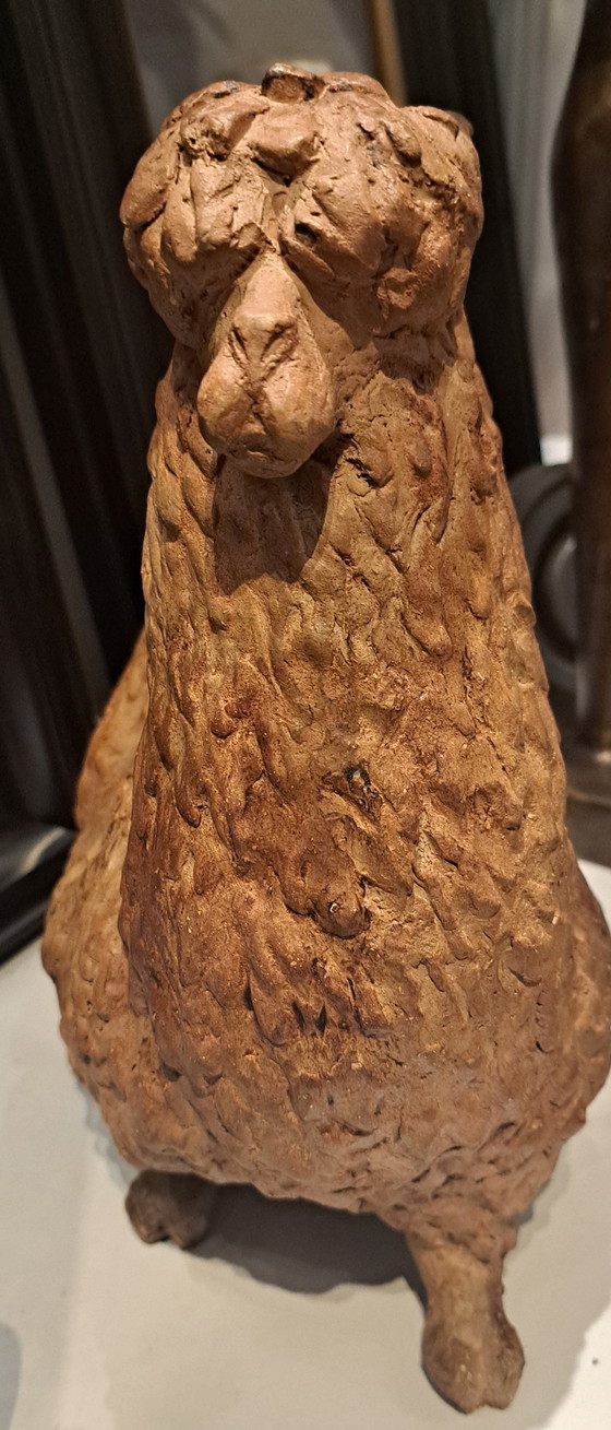 Image 1 of Keramik-Lama-Statue, handgefertigt