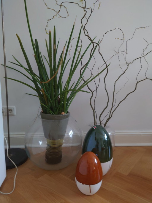 2x XL Portuguese Ceramic Eggs Westwing